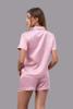 Bộ pijama ngắn nữ Vera satin trơn tay ngắn - V0760
