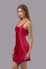 Đầm ngắn nữ Vera satin trơn hai dây - V0757
