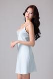 Đầm ngắn Vera by Chipu satin trơn phối ren - C0043