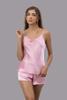 Bộ short nữ Vera satin trơn hai dây - V0759