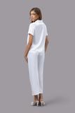 Bộ pijama dài nữ Vera satin trơn tay ngắn - V0762