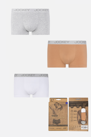 Quần lót nam Trunk Jockey Cotton 4 chiều trơn - J4002Tổng hợp 1