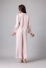 Bộ pijama dài Vera by Chipu satin trơn phối ren - C0052