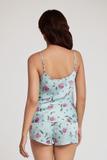 Bộ short nữ Vera satin in - V0644