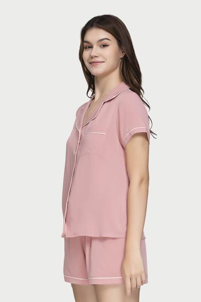 Bộ Pijama ngắn Vera Cotton Rayon trơn - V0600