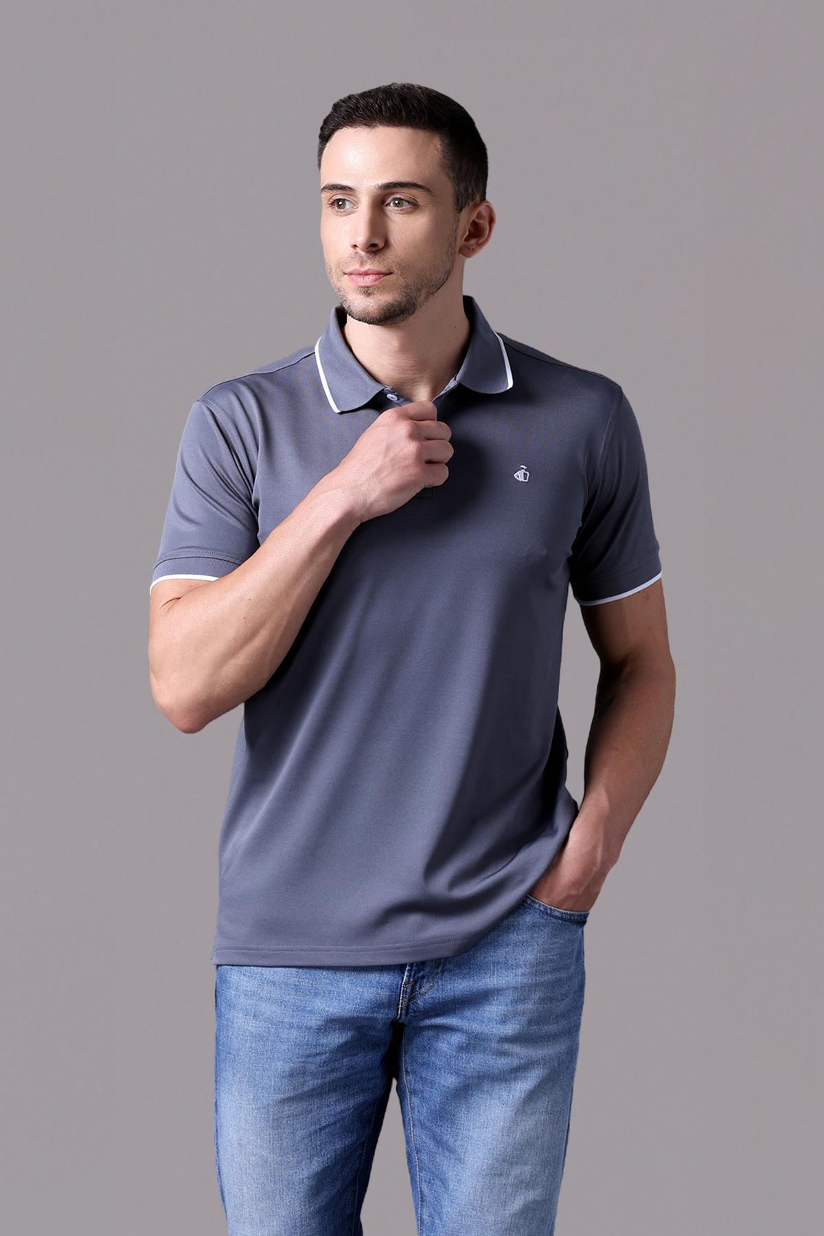 Áo Polo Nam Jockey poly quickdry thêu logo Half Boy - J1313