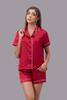 Bộ pijama ngắn nữ Vera satin trơn tay ngắn - V0760