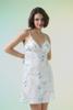 Đầm ngắn nữ Vera latin in phối ren - V0739