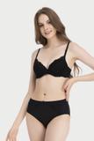 Quần lót lưng cao Misaki microfiber phối ren - M1083