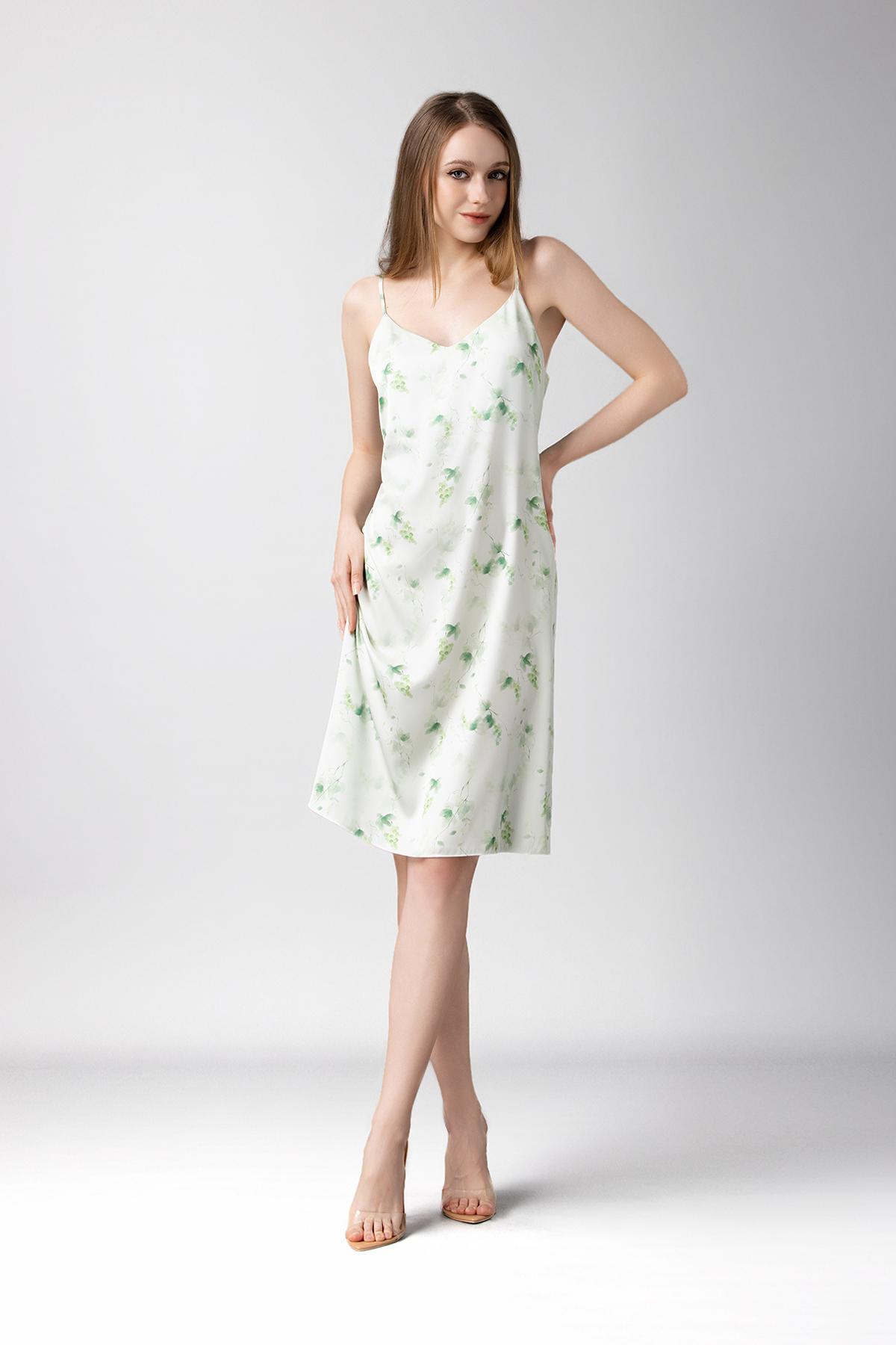 Đầm lửng nữ Vera latin in hai dây - V0819