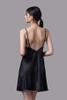 Đầm ngắn nữ Vera satin trơn hai dây - V0676