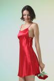 Đầm ngắn nữ Vera satin trơn - V0740