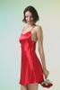 Đầm ngắn nữ Vera satin trơn - V0740