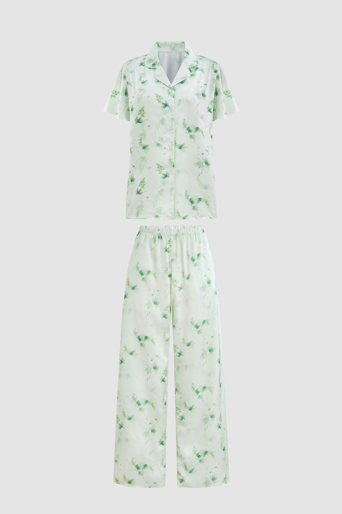 Bộ pijama dài nữ Vera latin in tay ngắn - V0821