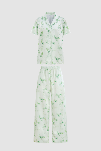 Bộ pijama dài nữ Vera latin in tay ngắn - V0821