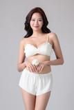 Bộ short Vera by Chipu satin trơn - C0041