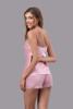 Bộ short nữ Vera satin trơn hai dây - V0759