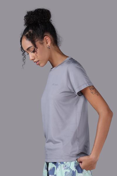 Áo T- shirt thể thao Jockey Nữ chất liệu wicking in logo - J1377