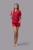 Bộ pijama ngắn nữ Vera satin trơn tay ngắn - V0760