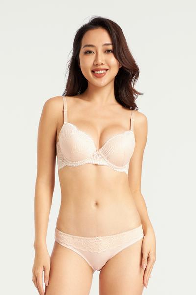 Quần lót bikini nữ Misaki Polyester phối ren M1025