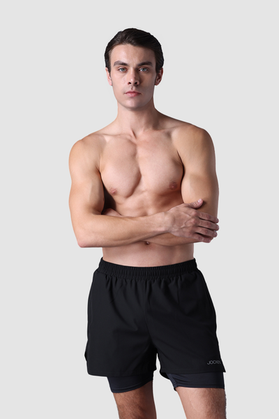 Quần short thể thao Jockey Nam Poly lót 4C in logo - 1375