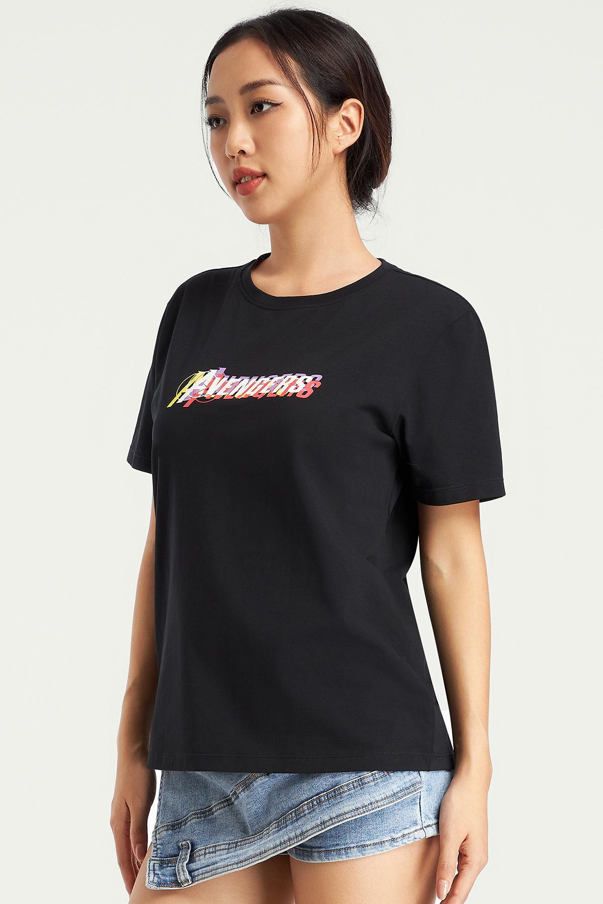 Áo t-shirt nữ Marvel cotton in điểm - D0011