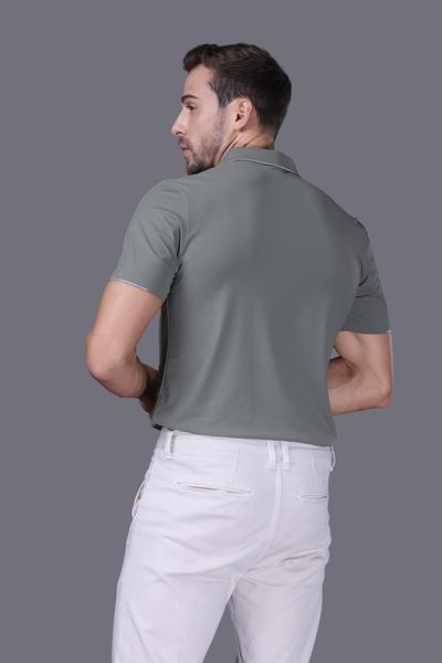 Áo Polo Nam Jockey nylon spandex không đường may - J4031