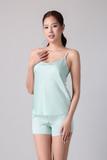 Bộ short nữ Vera latin trơn hai dây - V0772
