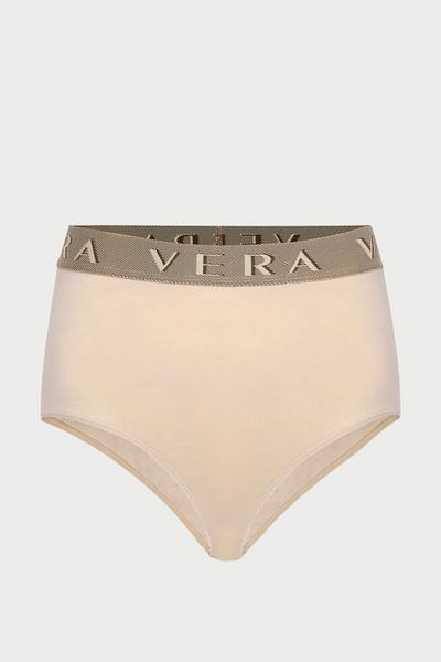 Quần lưng cao nữ Vera by Chipu Cotton Compact trơn - C0009