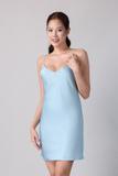 Đầm ngắn nữ Vera latin trơn hai dây - V0771