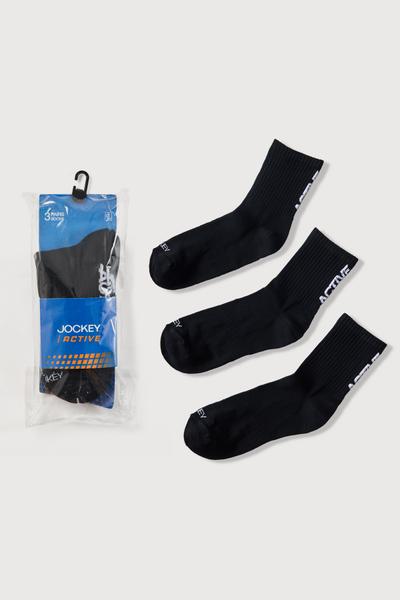 Pack 3 vớ thể thao Jockey cổ cao Bamboo - J4069