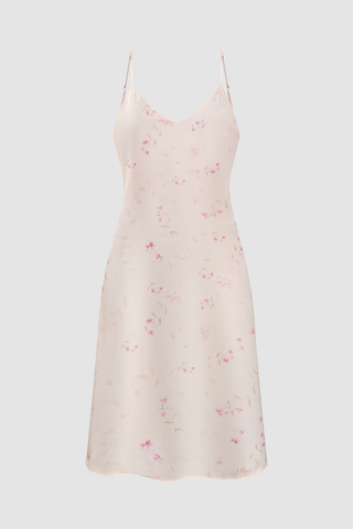 Đầm lửng nữ Vera latin in hai dây - V0819Da in hoa