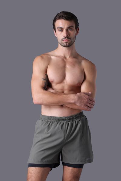 Quần short thể thao Jockey Nam Poly lót 4C in logo - 1375