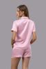 Bộ pijama ngắn nữ Vera satin trơn tay ngắn - V0760