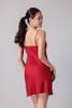 Đầm ngắn nữ Vera latin trơn hai dây - V0771