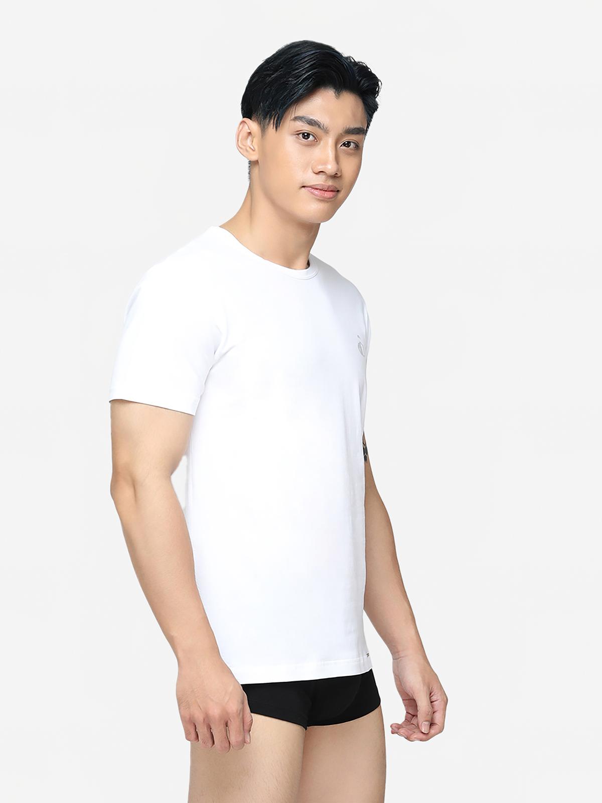 Áo T - Shirt nam Jockey Cotton compact in Haft boy - 7339
