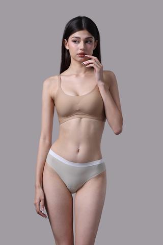 Quần lót bikini nữ Misaki seamless - M1060Rêu xám