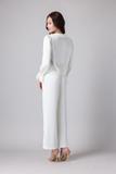 Bộ pijama dài Vera by Chipu satin trơn phối ren - C0052