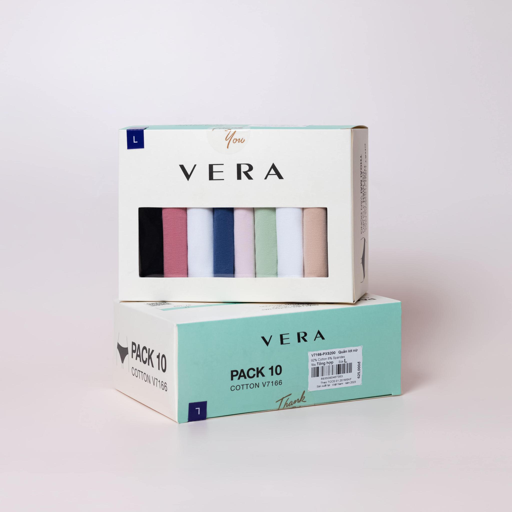 Quần lót nữ Pack Love VERA cotton - 7166/8397 (cạp thấp)