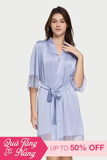 Hộp quà 8/3 - combo váy ngủ và kimono Satin phối ren VERA