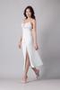 Đầm dài Vera by Chipu satin trơn phối ren - C0044