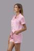 Bộ pijama ngắn nữ Vera satin trơn tay ngắn - V0760