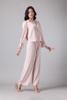 Bộ pijama dài Vera by Chipu satin trơn phối ren - C0052
