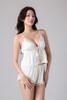 Bộ short Vera by Chipu satin trơn phối ren - C0042