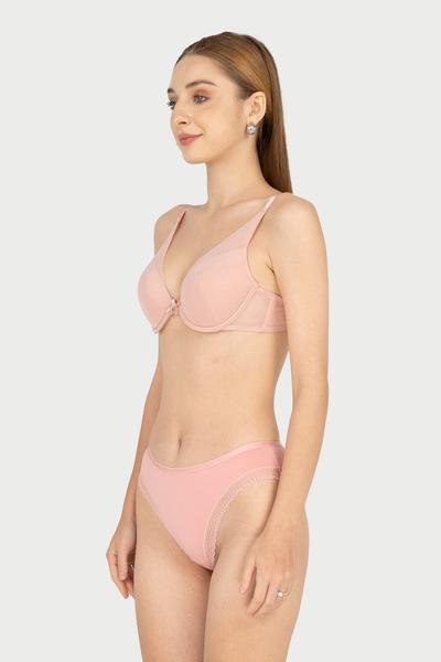 Quần lót Bikini VERA Cotton Modal phối ren - 0396