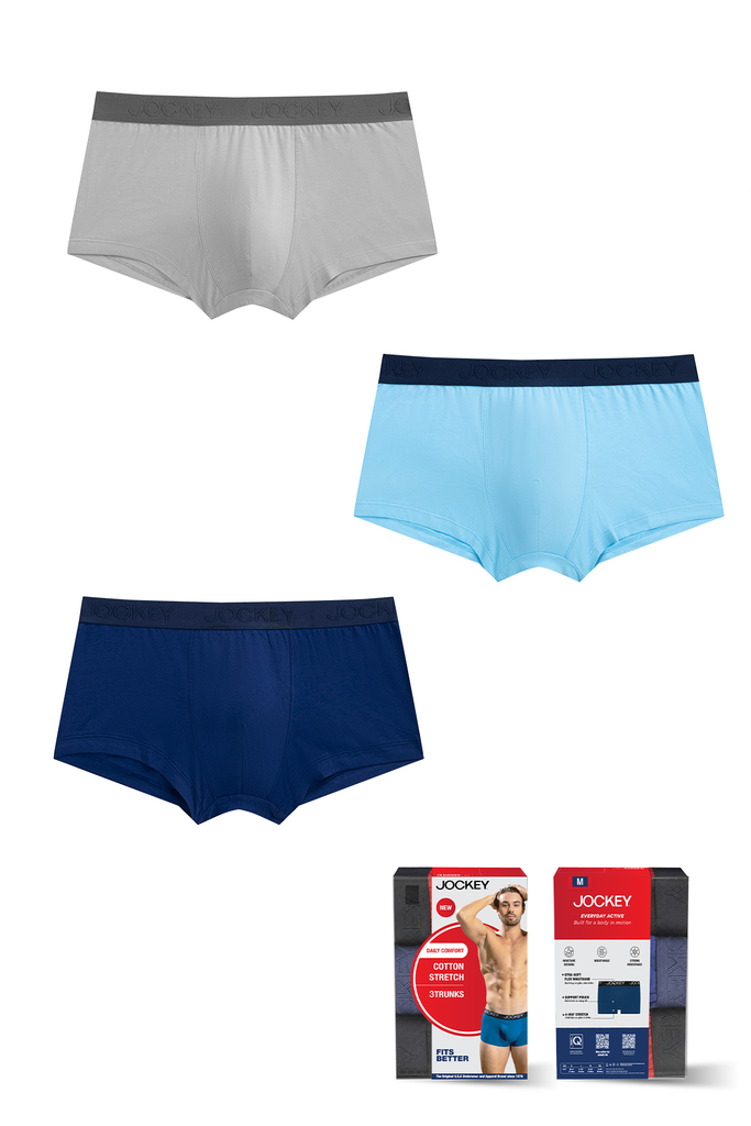 Quần lót Nam Jockey Cotton 4 chiều dáng trunk - J4014