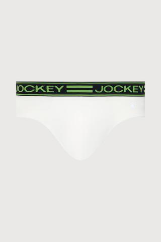 Quần lót nam Jockey in logo dáng brief - J0043Xanh neon