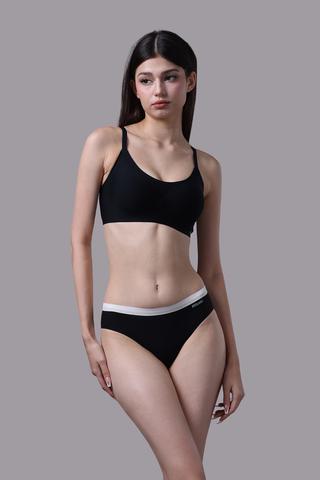 Quần lót bikini nữ Misaki seamless - M1060Đen