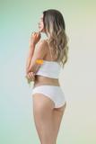 Quần lót bikini nữ Misaki Polyester phối ren M1031