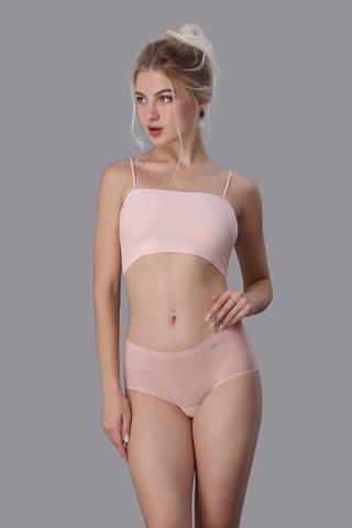 Quần lót bikini High-waist nữ Misaki seamless- M1017Hồng